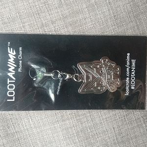 Loot Anime Robo Cat Phone Charm Silver Tone Manga Gift Stocking Favor